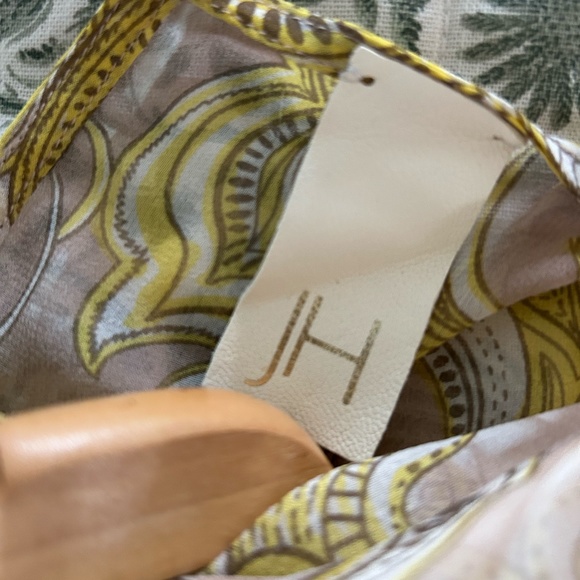 JULIE HARRAH Dress Yellow Floral Maxi Dress Tie Waist XS - Picture 11 of 12